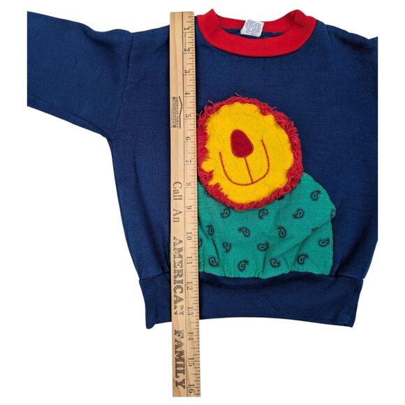 Ruth Scharf Lion with no Eyes Sweater Size - 4T RARE!! *READ - Picture 9 of 11
